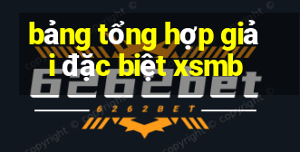 bảng tổng hợp giải đặc biệt xsmb