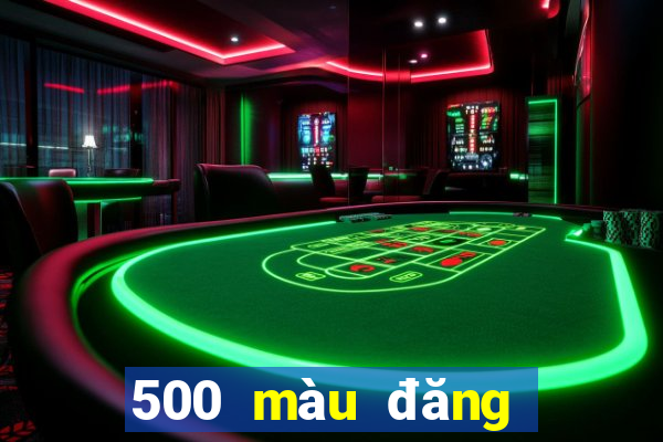 500 màu đăng nhập vào trang web