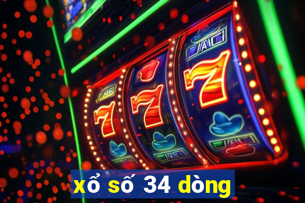 xổ số 34 dòng