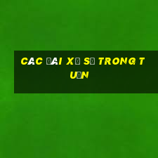 các đài xổ số trong tuần