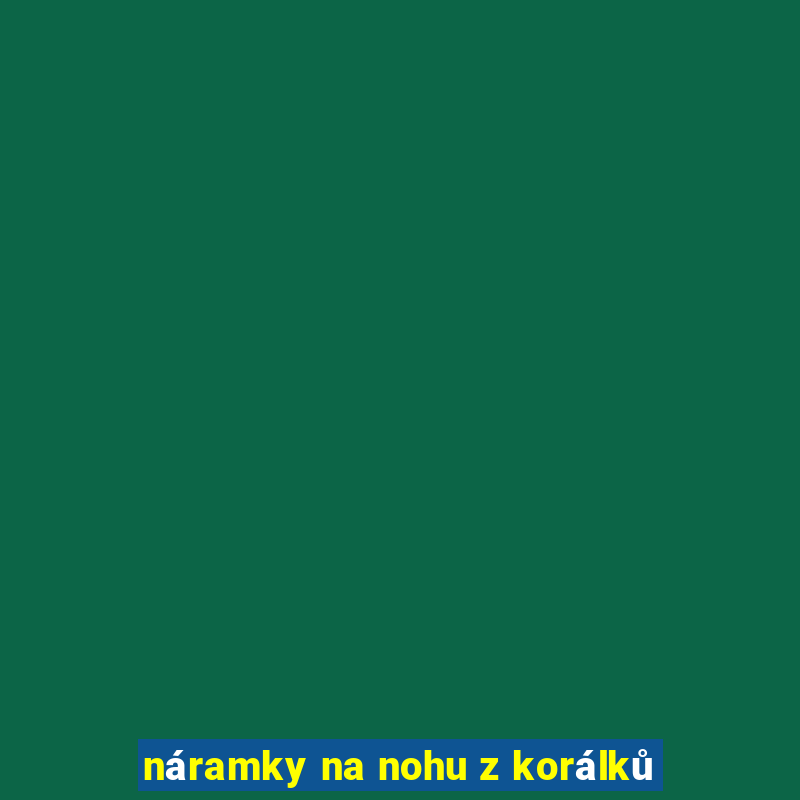 náramky na nohu z korálků