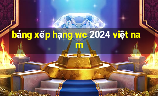 bảng xếp hạng wc 2024 việt nam