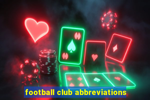 football club abbreviations