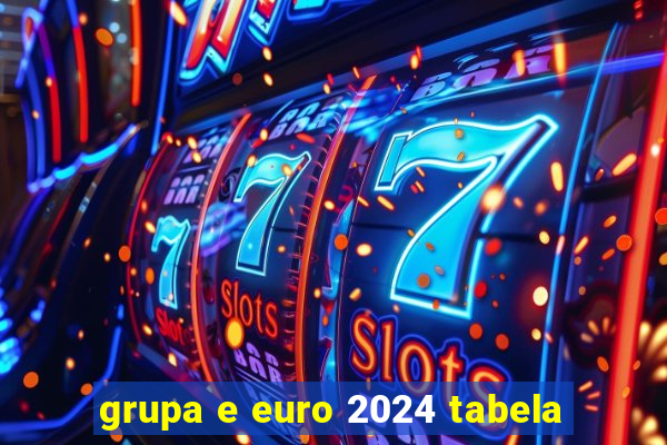 grupa e euro 2024 tabela