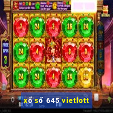 xổ số 645 vietlott