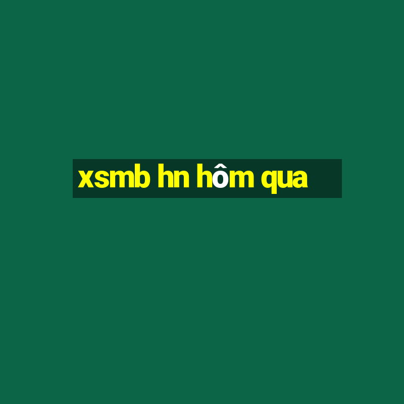 xsmb hn hôm qua