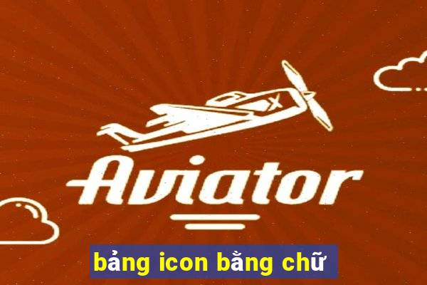 bảng icon bằng chữ