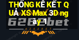 THỐNG KÊ KẾT QUẢ XS Max 3D ngày 1