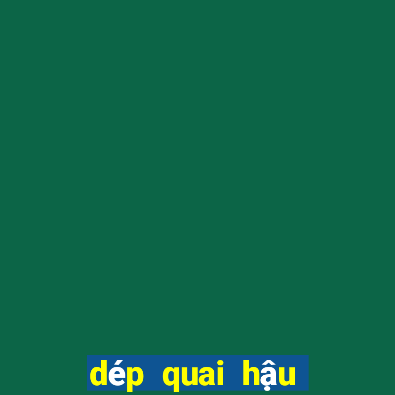 dép quai hậu đế bệt