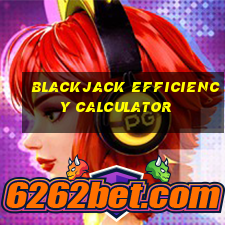 blackjack efficiency calculator