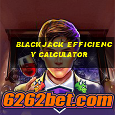 blackjack efficiency calculator