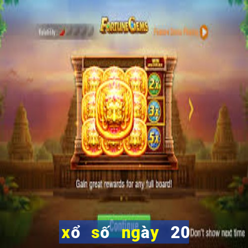 xổ số ngày 20 tháng 6