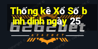 Thống kê Xổ Số binh dinh ngày 25