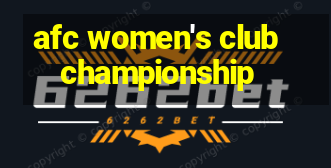 afc women's club championship