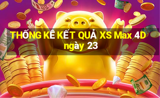 THỐNG KÊ KẾT QUẢ XS Max 4D ngày 23