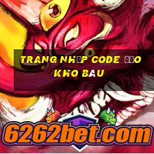 trang nhập code đảo kho báu