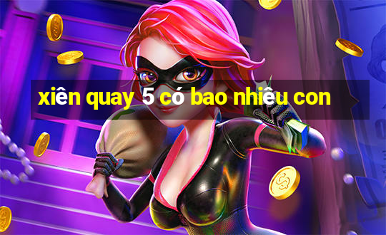 xiên quay 5 có bao nhiêu con