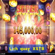 Lịch quay XSTB Thứ 6