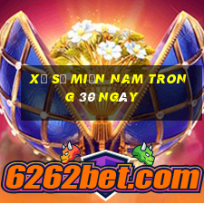 xổ số miền nam trong 30 ngày