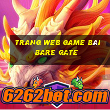 Trang web game bài Bare Gate