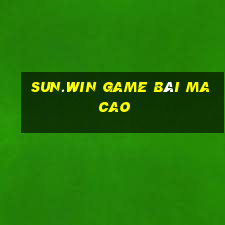 Sun.Win Game Bài Ma Cao