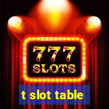 t slot table