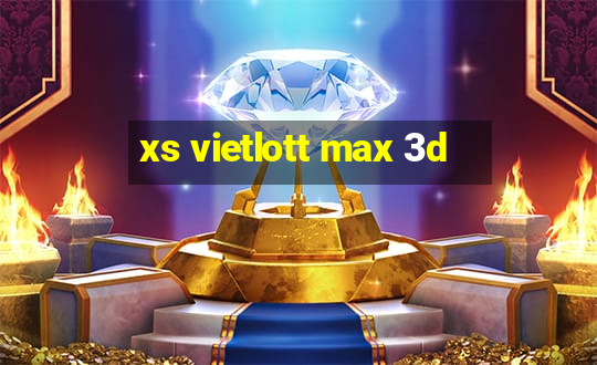 xs vietlott max 3d