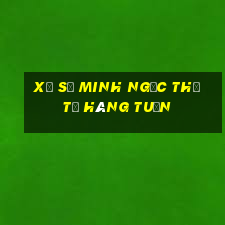 xổ số minh ngọc thứ tư hàng tuần