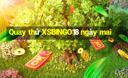 Quay thử XSBINGO18 ngày mai