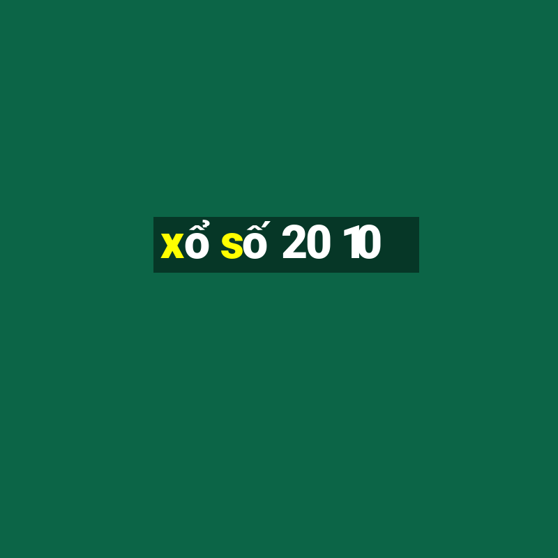 xo so 20 10