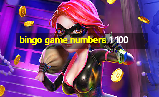 bingo game numbers 1 100