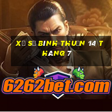 xổ số bình thuận 14 tháng 7