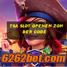 tsa slot openen zonder code