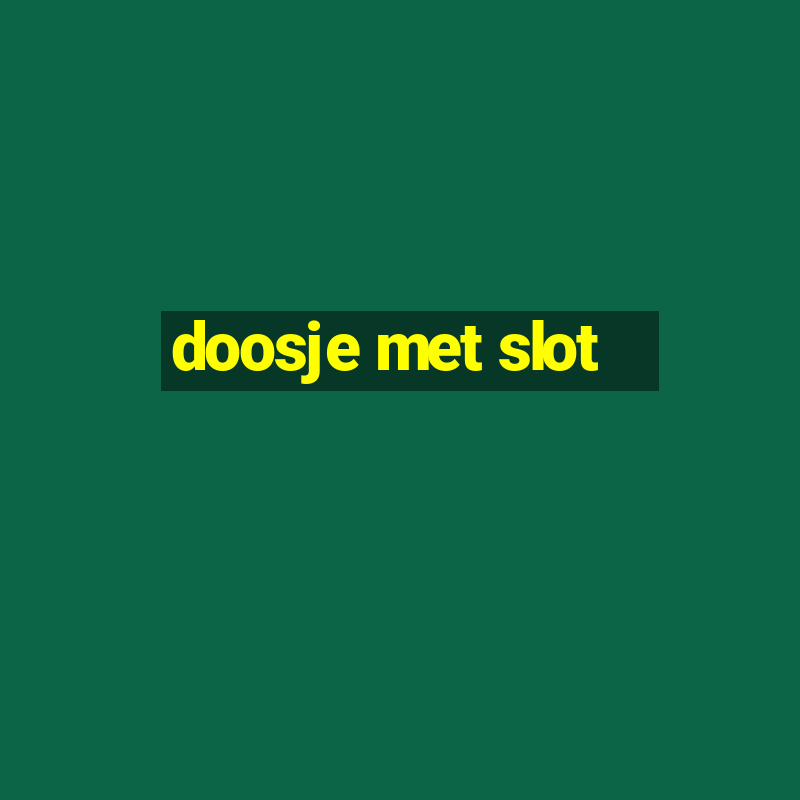 doosje met slot