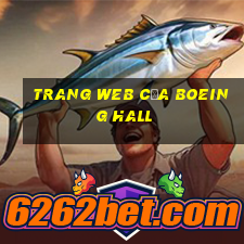 Trang web của Boeing Hall