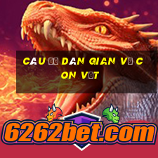 câu đố dân gian về con vật