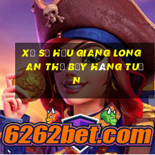 xổ số hậu giang long an thứ bảy hàng tuần