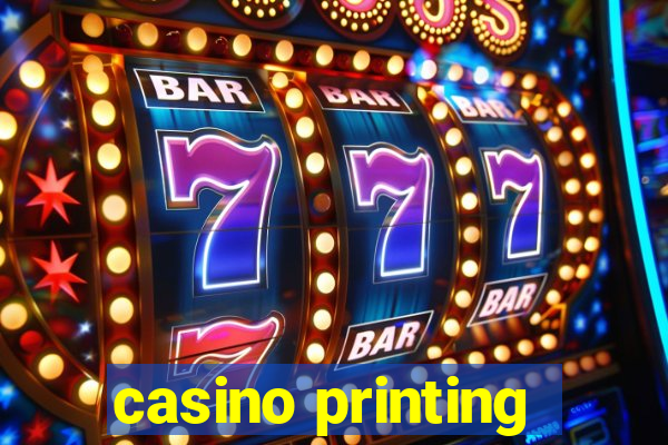 casino printing