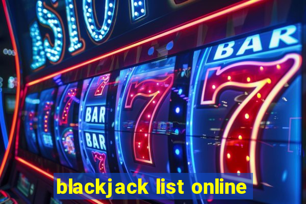 blackjack list online