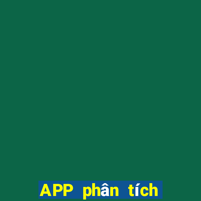 APP phân tích xổ số bóng đá