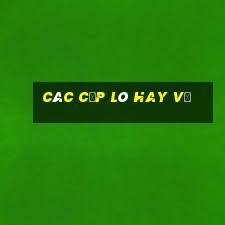 các cặp lô hay về