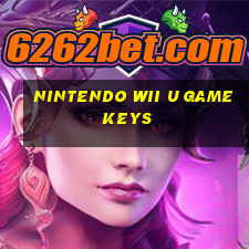 nintendo wii u game keys