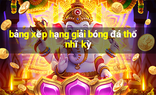 bảng xếp hạng giải bóng đá thổ nhĩ kỳ