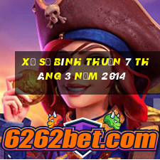 xổ số bình thuận 7 tháng 3 năm 2014