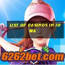 list of casinos in iowa