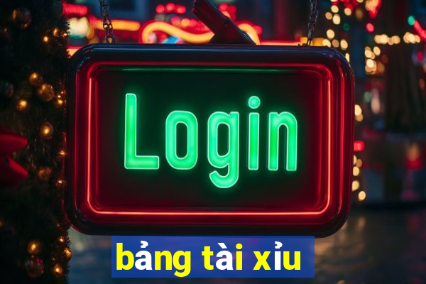 bảng tài xỉu