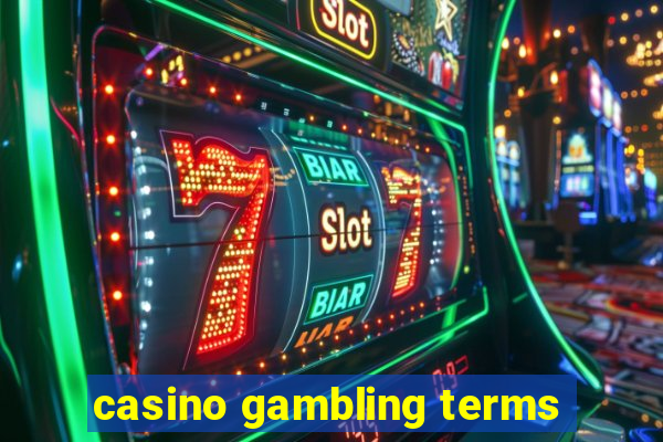 casino gambling terms