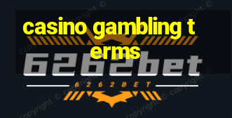 casino gambling terms