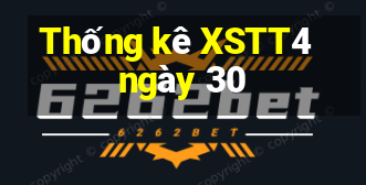 Thống kê XSTT4 ngày 30