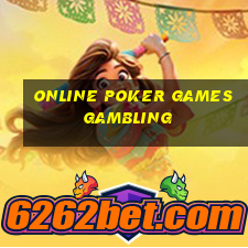 online poker games gambling